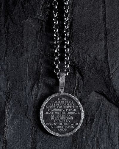 Srebrny wisiorek ST. ARCHANGEL MICHAEL. PRAYER na Arena.pl