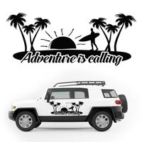 NAKLEJKA NA SAMOCHÓD palmy KAMPER przyczepę kempingową camper auto 120cm