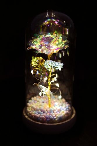 SREBRNY ŁAŃCUSZKEK Z SERDUSZKIEM 925+RÓŻA WIECZNA PREZENT DLA KOBIETY, ŻONY na Arena.pl