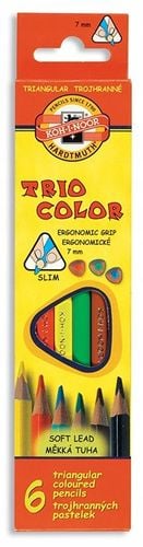 Kredki Triocolor Trójkątne 3131 6 Kol.7 Mm 1996 na Arena.pl