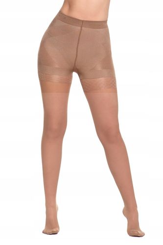 MODELUJĄCE RAJSTOPY DAMSKIE 20 DEN efekt push-up Natural Gładkie MORAJ r.2 na Arena.pl