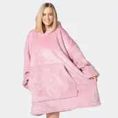 Ciepły koc TV Bluza z rękawami Narzuta Szlafrok 160x85