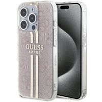 Guess GUHCP15LH4PSEGP iPhone 15 Pro 6.1" różowy/pink hardcase IML 4G Gold