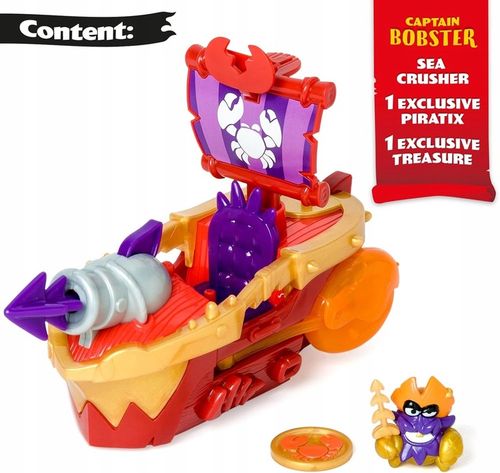 PIRATIX statek piracki Sea Crusher figurka Captain Lobster Golden Treasure na Arena.pl