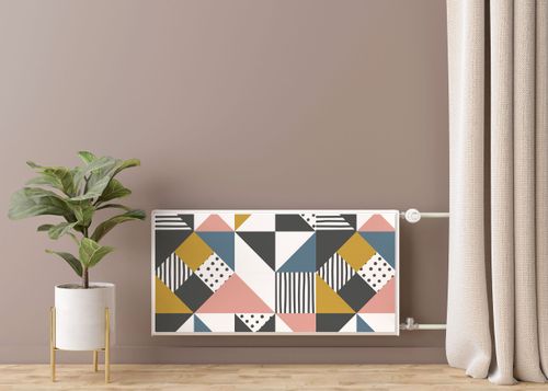 Osłona Magnetyczna GEOMETRYCZNE Kolorowe Trójkąty 80cm x 60cm na Arena.pl