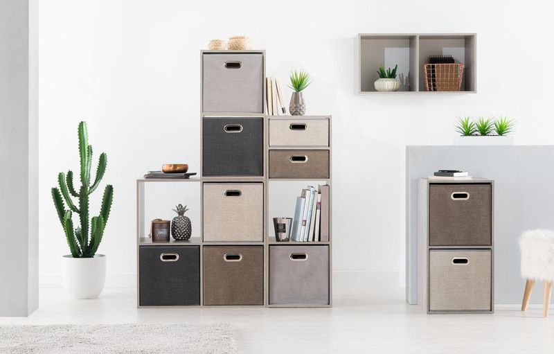 Regał z 3 półkami Kali szary zdjęcie 2