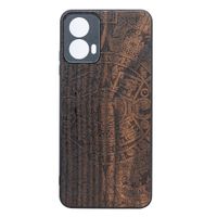 Drewniane Etui Bewood do Motorola G34 5G KALENDARZ AZTECKI ZIRICOTE