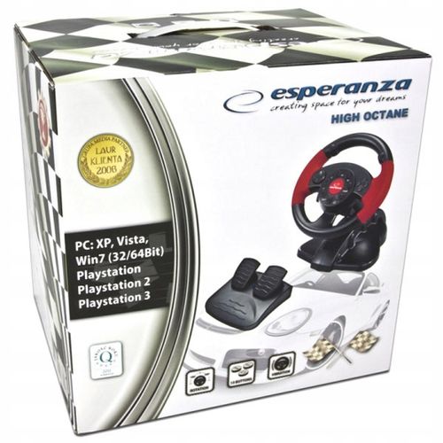 Kierownica Esperanza HIGH OCTANE PC PS1 PS2 PS3 na Arena.pl