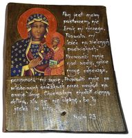 Ikona Matka Boża Częstochowska cytat psalm 23