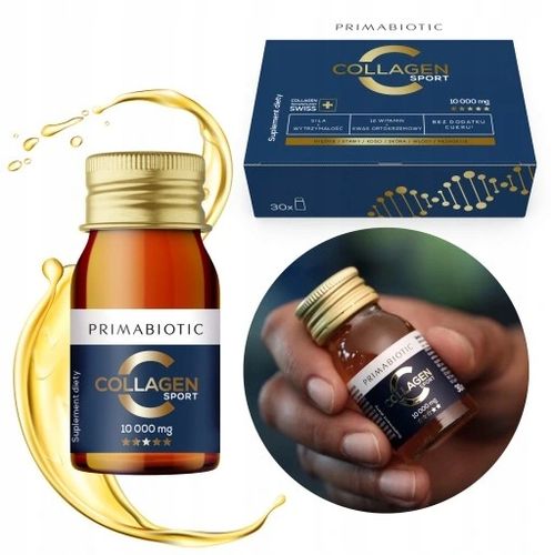 KOLAGEN DO PICIA PRIMABIOTIC COLLAGEN SPORT WOŁOWY 10 000MG 30ml x 30szt na Arena.pl