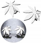 Kolczyki Srebrne 18K Posrebrzane Ze Stali Chirurgicznej 316L