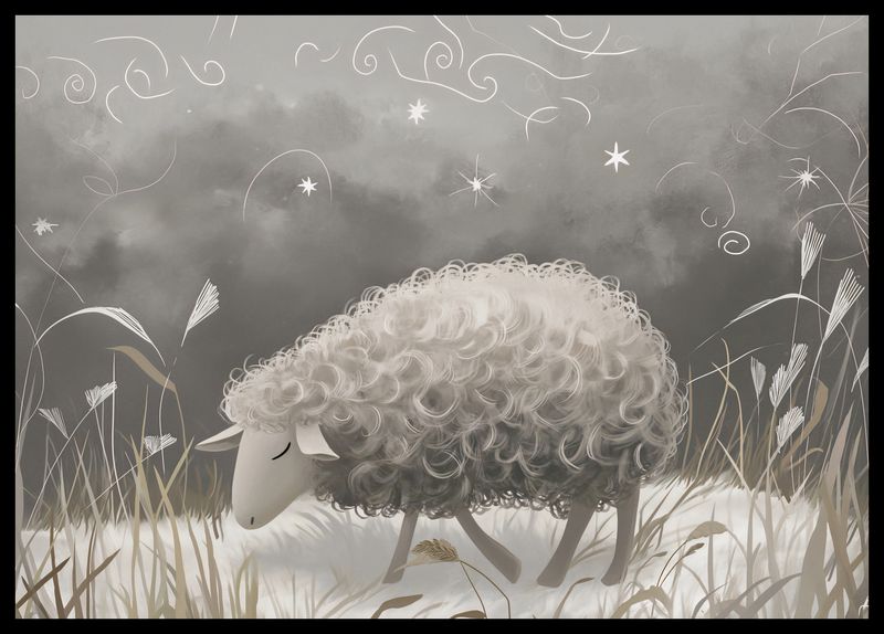 Plakat 59,4x42cm Bujna Owca zdjęcie 2