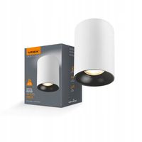 Oprawa lampa sufitowa punktowa biało-czarna Videx 30W GU10