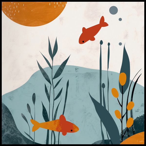Plakat 80x80cm Podwodny Świat zdjęcie 2