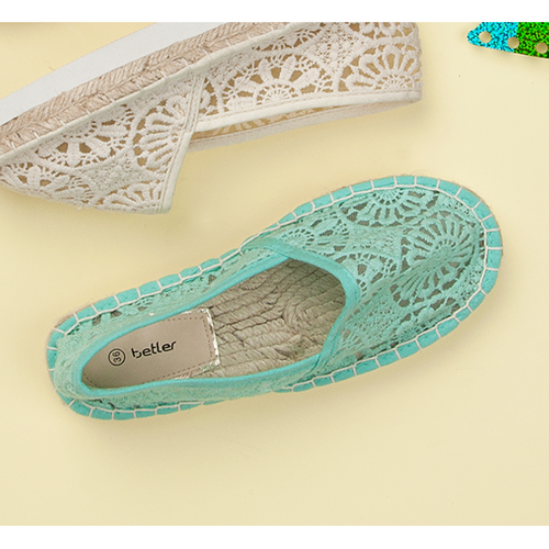 Koronkowe Espadryle Na Platformie r.38 na Arena.pl