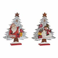 ozdoby świąteczne DKD Home Decor Drewno (2 pcs) (33 x 6 x 39.5 cm)