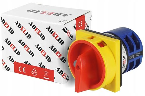 ŁĄCZNIK GŁÓWNY 0-1 25A 3P 4P TABLICOWY IP65 ROZŁĄCZNIK IZOLACYJNY na Arena.pl