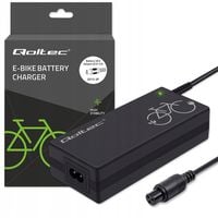 Ładowarka Qoltec do roweru elektrycznego 36V | 42V | 2A | GX12-3Pin +kabel
