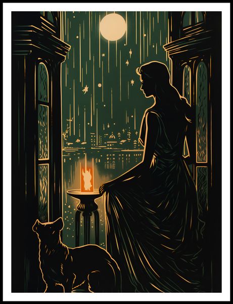 Plakat 75x100cm Nocne Szeptanie zdjęcie 3