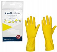 Rękawice Gospodarcze Lateksowe / Żółte / Rozmiar: 10 - XL / Ideall Yellow