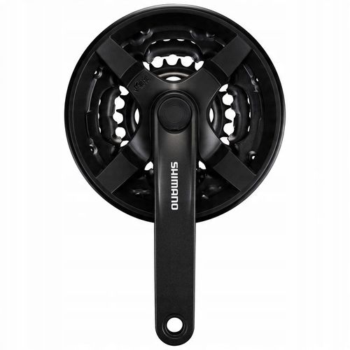Korba Shimano FC-TY301 42/34/24 170mm 6/7/8rz czarna z osłoną p+l + korki na Arena.pl