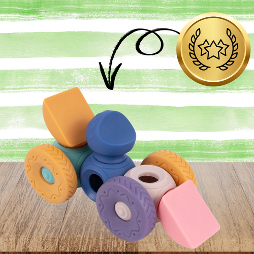 miękkie kreatywne klocki sensoryczne dla niemowląt dzieci funkcja gryzaka na Arena.pl