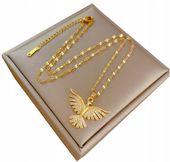 Naszyjnik Złoty 18K Pozłacany Stal Chirurgiczna