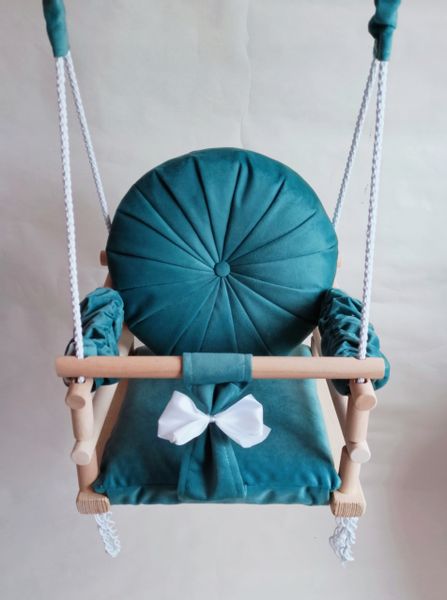 HUŚTAWKA 3w1 DLA DZIECI TURKUS DOM OGRÓD POKOJOWA zdjęcie 3