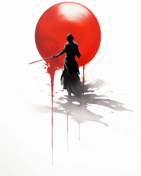 Plakat 40x50cm Samotny Samuraj zdjęcie 1