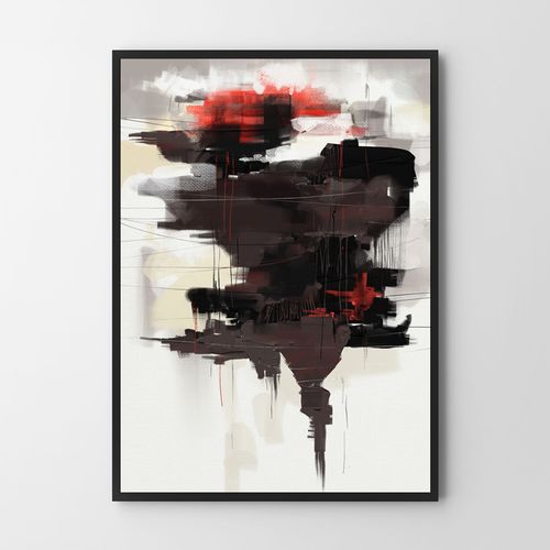 Plakat obraz abstrakcja wydruk artystyczny 21x29,7 cm A4 na Arena.pl