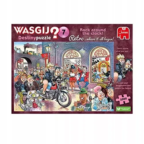 Puzzle 1000 elementów. Wasgij. Retro Destiny 7. Rock around the Clock na Arena.pl