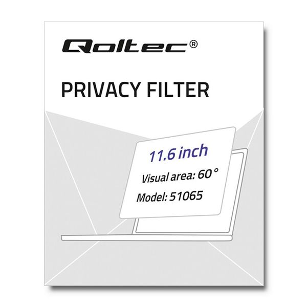 Qoltec Filtr prywatyzujący RODO do MacBook Air 11.6" zdjęcie 2
