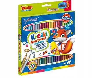 Kredki Bambino Dwustronne 24/48Kol 18Cm A'8 4964 na Arena.pl
