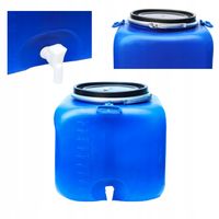 Beczka plastikowa kwadratowa z kranikiem 100l atest pokrywka przechowywanie