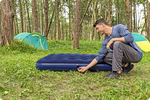 MATERAC DMUCHANY DO SPANIA BESTWAY z POMPKĄ ŁÓŻKO DMUCHANE 2os. na Arena.pl