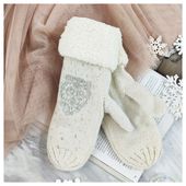 rękawiczki frozen kremowe rek45k