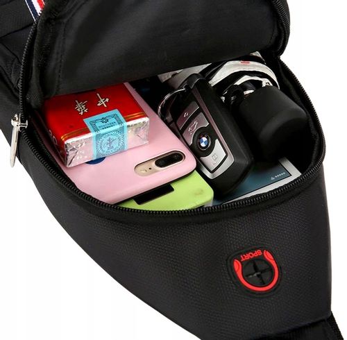 Męski Plecak Torba lekka saszetka na ramię nerka  T107_Brązowy na Arena.pl