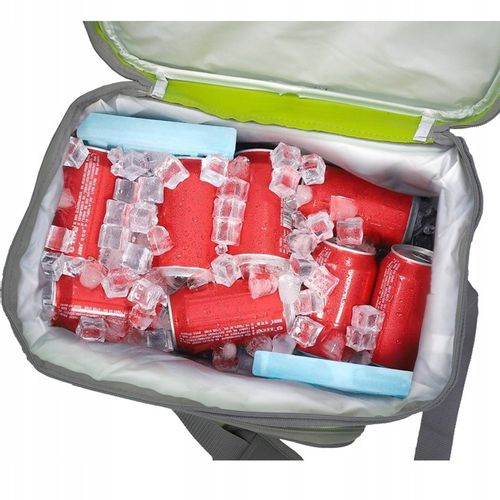 Torba termiczna turystyczna piknik zielona 30 l + 2x wkłady DUŻY ZESTAW na Arena.pl