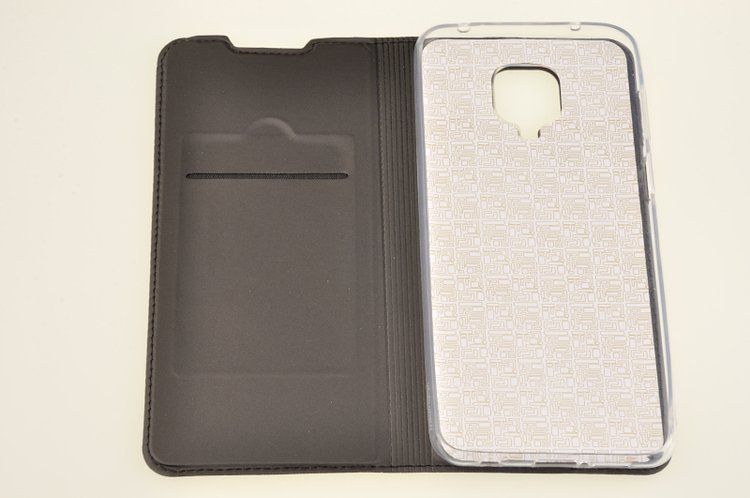 Etui Skin Book do Xiaomi Redmi Note 9S czarny zdjęcie 4