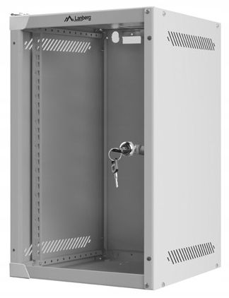 9U Szafa RACK wisząca 10" szary Lanberg zdjęcie 3