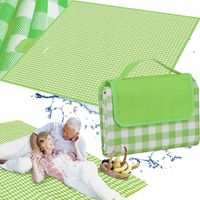 KOC PIKNIKOWY PLAŻOWY MATA BIWAKOWA WODOODPORNA PRZENOŚNA DUŻA 2x2m KRATA