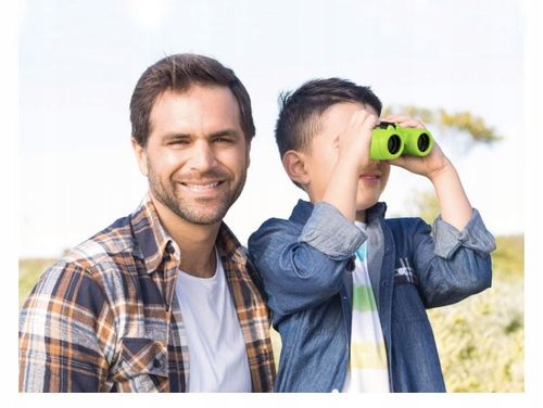 LORNETKA DLA DZIECI 8X21 OPTYKA ZOOM DZIEŃ I NOC LUPA KOMPAS + ETUI ZESTAW na Arena.pl