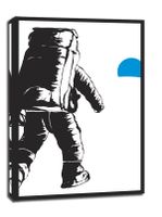 Kosmos (niebieski) - obraz na płótnie 70x100 cm