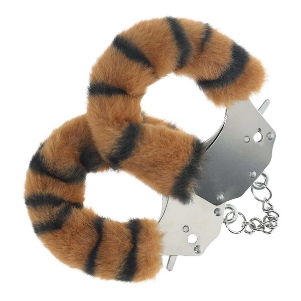 Heavy-Duty Fluffy Handcuffs - Tiger zdjęcie 1