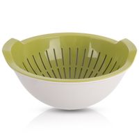 Cedzak Kuchenny Durszlak Plastikowy Sitko do Odcedzania Warzyw Owoców Miska