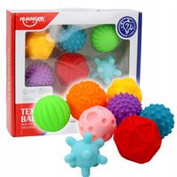 PIŁKI PIŁECZKI SENSORYCZNE BEZ DZIUREK 8szt Dla Dzieci Różne Tekstury