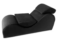 liberator esse - leżanka relaksacyjna czarna, ergonomiczna, 162 cm