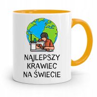 Kubek Żółty Dla Krawca Najlepszy Krawiec Prezent Z Nadrukiem Ze Zdjęciem