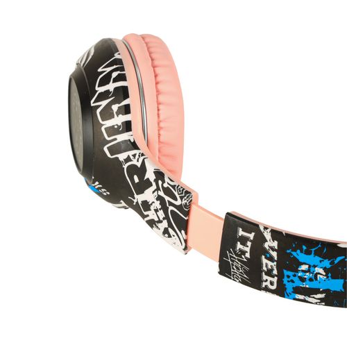 Słuchawki Bezprzewodowe Nauszne Bluetooth Składane Różowe Podświetlane na Arena.pl