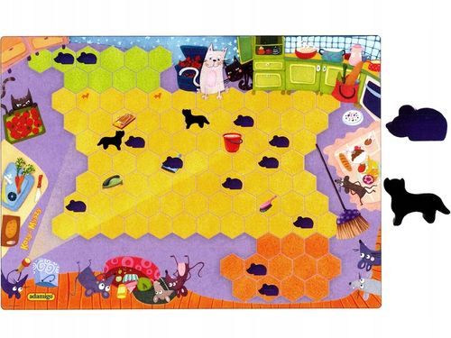 GRA PLANSZOWA KOTY I MYSZY prosta gra planszowa dla dzieci +5 lat na Arena.pl